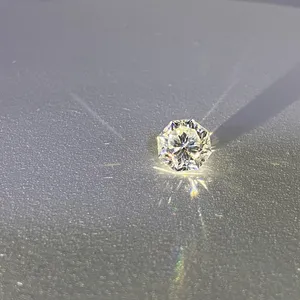 도매 2 캐럿 VVS 8x8mm 저녁밥 백색 Moissanite 팔각형 멋진 모양 moissanite 돌