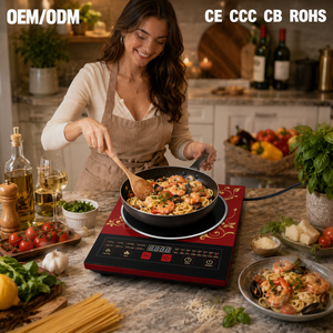 Electric Ceramic Cooker 2000W Touch Control 8 Cooking Modes Digital Timing Hot Pot High Power for Household Home Kitchen KI03008 - Product Image 1