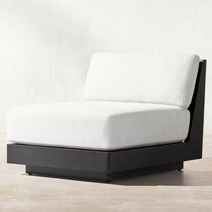 Modern Aluminum Outdoor Furniture Patio Garden Set Aluminum Furniture U-<b>sofa</b> Sectional with <b>Side</b> <b>Table</b> for Hotel - Product Image 5