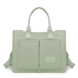 แฟชั่นใหม่กระเป๋าสตรีกระเป๋าผ้าใบย้อนยุคกระเป๋าสะพายไหล่เดียวกระเป๋าโท้ทออลอินวันกระเป๋าถือลำลองน้ำหนักเบาป้องกันรอยขีดข่วน - Product Image 6