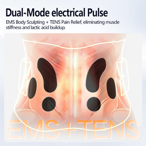 Masseur lombaire EMS TENS à double impulsion, 16 niveaux de force, massage des tissus profonds, chauffage grande surface, batterie longue durée 2500 mAh, vente en gros - Product Image 3