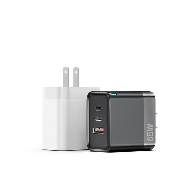 Universal Chargers Adapter USB A Type 2 C GAN65W Mobile Cell Phone Power Supply Fast Charger