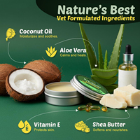 Baume pour pattes de chien à marque privée, sûr à lécher, soulagement naturel avec huile de coco, aloe vera et beurre de karité, baume pour pattes et nez pour chiens et chats