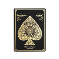 Cartes de poker Texas Hold'em avec bords dorés et argentés, en plastique, grand format, personnalisables, emballage en boîte couleur, portables, avec logo, vente en gros, pour table