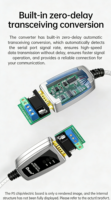 Câble adaptateur convertisseur de port série USB vers RS422 RS485 DT-5119 compatible avec Windows 11 10 8 7 XP Mac