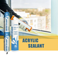 Scellant acrylique silicone à forte adhérence, fabricant professionnel, monocomposant, imperméable, pâte à calfeutrer pour verre, colle adhésive