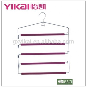 Tiết Kiệm Không Gian Sản Phẩm Hấp Dẫn 2021 Móc Treo Quần Ống Kim Loại EVA Nhiều Lớp 5 Lớp - Product Image 6