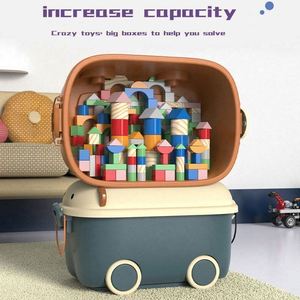 Cajas de Almacenamiento de Plástico de Alta Calidad, Plegables, Diseño de Dibujos Animados, Multifuncionales, Ahorro de Espacio, Organizador de Ropa y Artículos para Habitación Infantil - Product Image 2