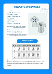 เสื้อเบสบอลแฟชั่นปรับแต่งได้ สาธารณรัฐโดมินิกัน เปอร์โตริโก เม็กซิโก สำหรับผู้ชาย ผู้หญิง และเด็ก - Product Image 6