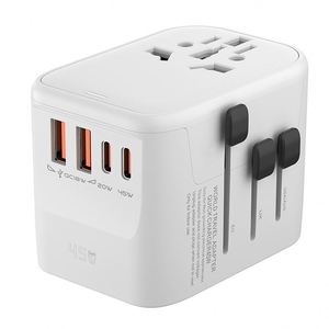 45W Inversor PD Adaptador de viaje 5V 3A a 20V 3.25A Universal 2USB 2C Puerto Tipo C Cargador Material GAN 30W Potencia de salida - Product Image 2
