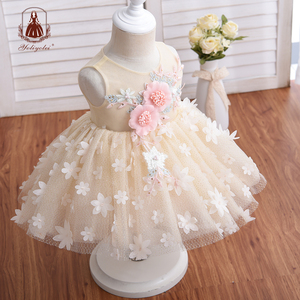 OEM e ODM o-collo 12 18 mesi corallo prugna Champagne Flower Girl Dress <span class=keywords><strong>bambina</strong></span> Toddler Dress per la festa di compleanno - Product Image 6