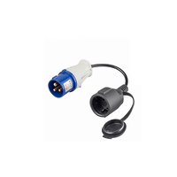 Câble d'extension en caoutchouc Euro IP44 IP54 avec prise et fiche Schuko avec couvercle H05RR H07RN pour extérieur et bricolage