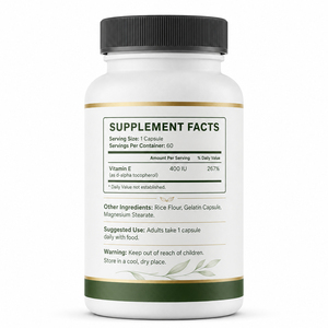 Vitamine E Naturelle en Gros pour Adultes, Ultra Tocotriénols 330mg, Mélange Antioxydant, 60 Capsules, Soutient l'Immunité et la Santé de la Peau, Marque Privée - Product Image 6
