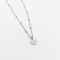 Collier pendentif coeur Collier coeur d'amour Accessoires de mode Bijoux Collier coeur Acier inoxydable