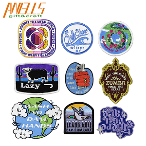 迷彩ツイル生地刺繍ダイカットファナーアイアンオンパッチメーカー帽子ビジネス医療宗教血液ショルダーパッチ - Product Image 2