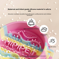 Bol à nourriture pour chien en silicone de qualité alimentaire, bol anti-étouffement avec double poignée pour petits animaux