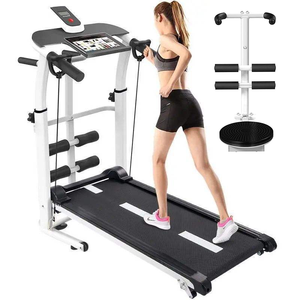 הליכון מכני מתקפל נייד רב-תכליתי קטן ומתכוונן עם מונה צעדים להליכה וריצה לשימוש ביתי - Product Image 1