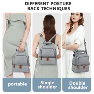 Large Capacity Portable Lunch Bag, Hot Picnic School Food Lunch Bag, Insulation Material, Fresh Cooler, Handbag With Lunch Bag - Product Image 3