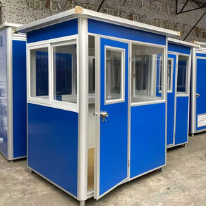 Caja de centinela modular de bajo <span class=keywords><strong>precio</strong></span>, cabina de boletos portátil, cabina de guardia móvil de seguridad prefabricada, Mini caja de guardia, cabina de ventas de seguridad para casa - Product Image 1