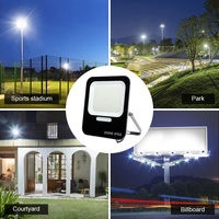 Projecteur LED KCD extérieur mince IP66, vente directe d'usine, sécurité, blanc chaud, RGB, anti-explosion, 100w 200w 300w