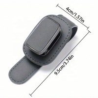 Support universel pour lunettes de soleil et porte-cartes en cuir PU pour pare-soleil de voiture, en stock, pour l'exportation, pince à lunettes auto