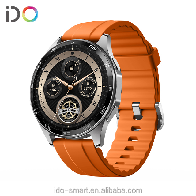 2025 New AMOLED Health Heart Rate Smart Watch with Men Women's Sports Fitness Tracker GPS Compass Pressure Outdoor Smartwatches