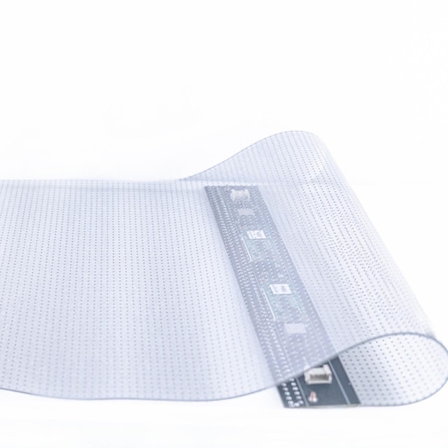 Ultra-Thin Custom Size Transparent Rollable Led Display Film Display for Glass Wall Advertising and Shopping