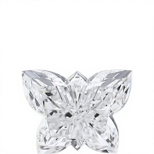 PAR DE DIAMANTES CULTIVADOS EN LABORATORIO CON CORTES MARIPOSA DE 2.10 + 2.10 = 4.20 TW, COLOR D, CLARIDAD VVS2, CVD, PERFECTAMENTE ACOJUNTALES, SUPERBRILLANTES - Product Image 1