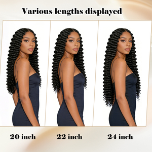 Cabello humano virgen vietnamita con ondas profundas, paquetes de cabello humano 100% natural, cutícula completa, color negro natural, tejido rápido. - Product Image 5