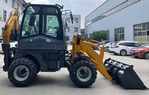 Miễn phí vận chuyển New Mini 4x4 <span class=keywords><strong>Kubota</strong></span> động cơ bánh xe backhoe <span class=keywords><strong>loader</strong></span> máy xúc máy kéo 1-năm bảo hành 800kg đánh giá tải xô - Product Image 3