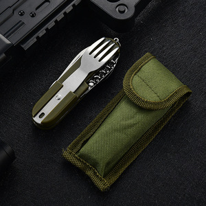 Juego de Cuchillo, Tenedor y Cuchara Plegable Multifuncional para Camping, Kit de Cubiertos Portátil para Exteriores, Material PP Rectangular XR906668 - Product Image 4