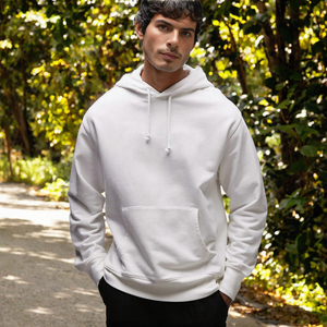 Sweat-shirt à capuche personnalisé en molleton français 320 g/m² en coton et polyester, coupe oversize pour homme, style streetwear décontracté - Product Image 2