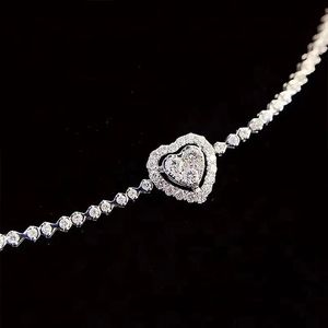 Xinfly Wholesale 18K Pure <b>Gold</b> Luxury <b>Adjustable</b> VS 0.75CT Natural Diamond Charm Heart Shape Chain <b>Bracelet</b> Custom - Product Image 1