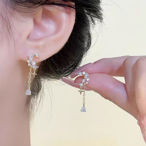 <span class=keywords><strong>Prix</strong></span> usine Style japonais pendentif <span class=keywords><strong>gland</strong></span> fleur noire doux élégant Vintage mode boucles d'oreilles à clipser pour la vie quotidienne porter - Product Image 6