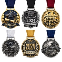 Médailles de graduation personnalisées exclusives en métal de qualité supérieure, design personnalisé pour récompenses de reconnaissance et de réussite