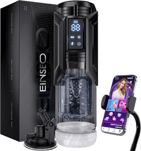 Juguetes sexuales impermeables con sincronización IA, 7 modos de succión y 7 modos de empuje giratorios y de lamido, productos sensuales para el baño con base de succión - Product Image 1