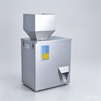 Halbautomatischer Tisch-Vibrationsdosierer für Pfeffer, Salz, Gewürze, Feinpulver, Kleinbehälter-Abfüll- und Verpackungsmaschine