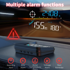 Proyector HUD para Parabrisas <span class=keywords><strong>de</strong></span> Coche M25, OBDII GPS HUD con Advertencia <span class=keywords><strong>de</strong></span> Cámara <span class=keywords><strong>de</strong></span> Velocidad, Compatible con Eliminación <span class=keywords><strong>de</strong></span> DTC, Ajuste Universal para Todos los Coches y Camiones <span class=keywords><strong>de</strong></span> 12V - Product Image 4