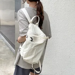 Fashionable and Minimalist Large Capacity Backpack 2024 Summer New Unisex Versatile Single Shoulder Bag Sporty Trendy Backpack