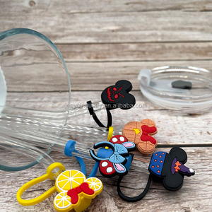 Tapa <span class=keywords><strong>de</strong></span> Paja Personalizada con Diseño <span class=keywords><strong>de</strong></span> <span class=keywords><strong>Mickey</strong></span> <span class=keywords><strong>Mouse</strong></span>, Decoración <span class=keywords><strong>de</strong></span> PVC Suave para Pajitas, Cubiertas Decorativas para Pajitas, Tapones Personalizados para Pajitas - Product Image 3