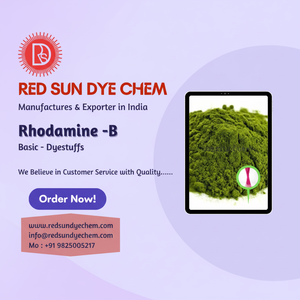 Rhodamine B Red Sun Dye Chem est un fabricant et un exportateur de l'Inde et un fournisseur en Inde. - Product Image 1