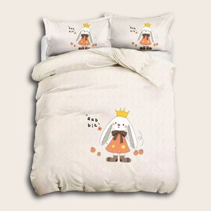 Phim Hoạt Hình In Sợi Nhỏ Phòng Ngủ Bộ Đồ Giường Đặt Không Khí Thấm Trẻ Em Duvet Bìa Gối Đôi Kích Thước - Product Image 5