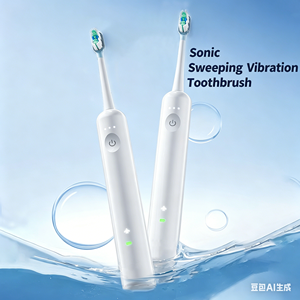 Brosse à dents vibrante sonique, 60 °   Nettoyage par oscillation, stérilisation hautement efficace, verrouillage de voyage portable, plusieurs têtes de brosse - Product Image 1