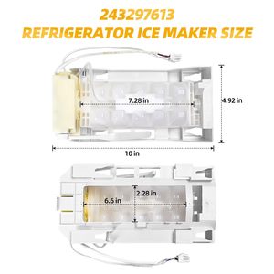 Máquina de Hielo 243297609, Capacidad de 90 kg, Pieza de Refrigerador Eléctrico de Plástico, Fácil Instalación - Product Image 2