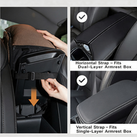 Sac de transport respirant pour animaux de compagnie avec sangle réglable en maille détachable pour chiens et chats jusqu'à 7 kg, lavable, pour console centrale ou accoudoir de voiture