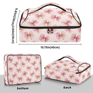 Hawaiian Custom Lehua Flower Food Warmer Delivery Aluminum Foil Insulated Thermal Bag Pizza Casserole Pans Carrier Cooler Bag - Product Image 3