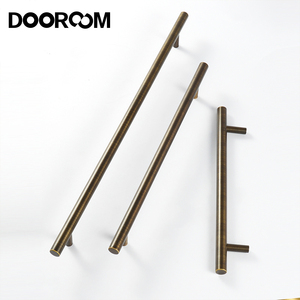 مقبض أثاث فاخر حديث مقبض باب خزانة مطبخ مقبض باب من النحاس الصلب مقبض أثاث بسيط - Product Image 1