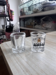 Mug en verre en forme de botte de cowboy western, souvenir des Stockyards de <span class=keywords><strong>Fort</strong></span> Worth, verre à bière, verre à shot, décoration de bar, tasse à boire - Product Image 6