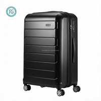 Valise de voyage d'affaires de luxe durable, bagage à roulettes à 4 roues, valise silencieuse en PP avec poignée télescopique