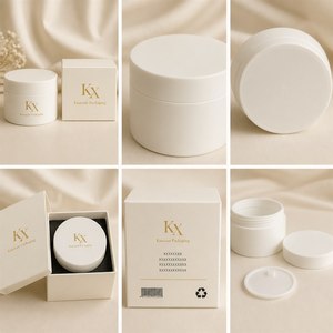 Envases para Cremas Personalizadas de Calidad, Envase Vacío para Crema de Ojos, Tarro Cosmético Negro para Crema - Product Image 6